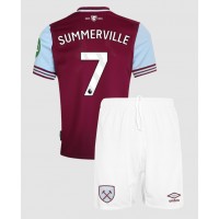 Stroje piłkarskie West Ham United Crysencio Summerville #7 Koszulka Podstawowej dla dzieci 2024-25 Krótki Rękaw (+ szorty)